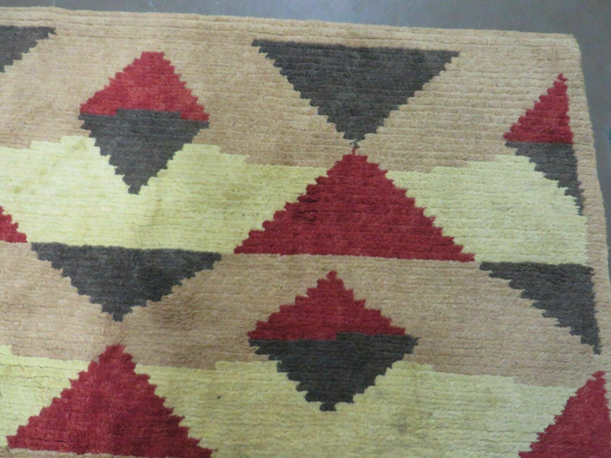 6' X 8' Handmade Tibetan Nepal Chinese Wool Rug Art Deco Contemporary Modern - Jewel Rugs, view 8