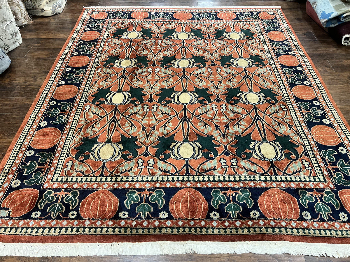 Indo Persian Bidjar Rug 8x10, Red and Black, Handmade Vintage Wool Carpet - Jewel Rugs, view 2