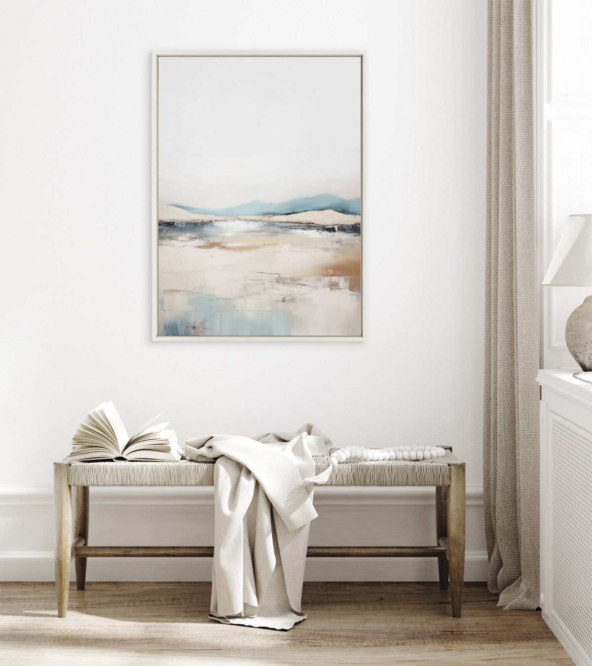 Sylvie Tranquil Landscape IV Framed Canvas by Amy Lighthall