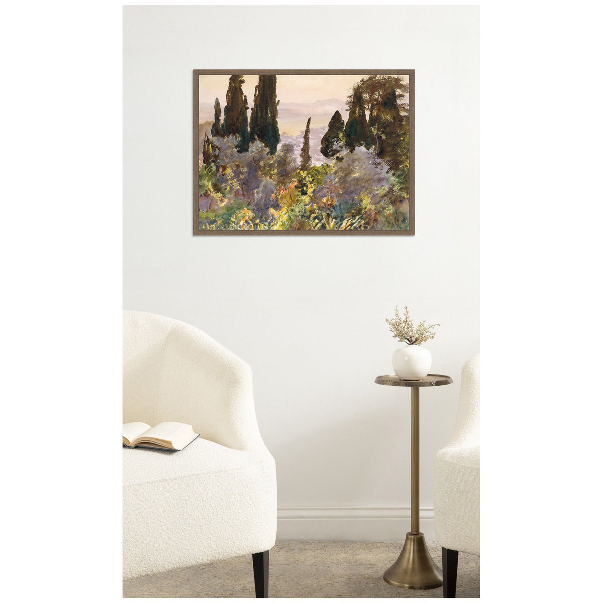 Granada 1912 John Singer Sargent by Nostalgia Prints Framed Canvas Wall Art Print