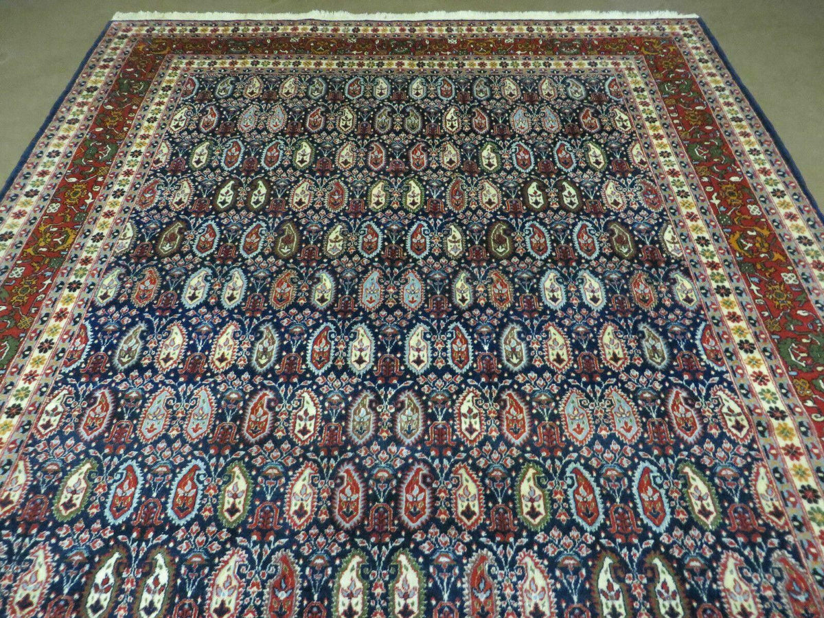 6' X 9' Vintage Fine Handmade India Paisley Rug Hand Knotted Carpet Organic Dye - Jewel Rugs, view 11
