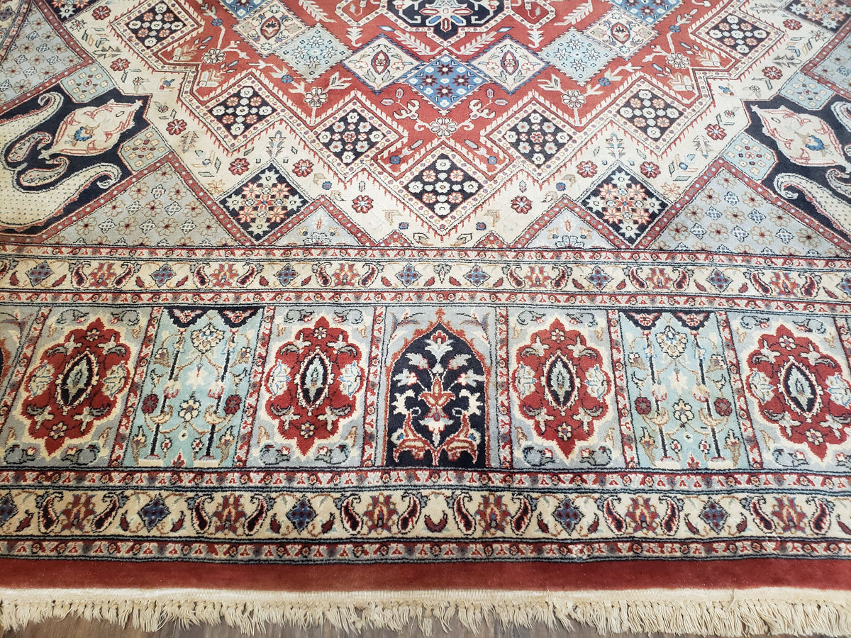 8 x11 Top Quality Veg Dye Turkish Carpet Decorative Handmade Geometric Area Rug - Jewel Rugs, view 5