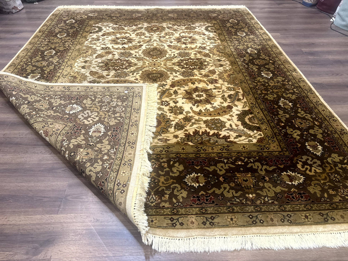 Indo Persian Mahal Rug 8x10, Floral Traditional Wool Oriental Carpet - Jewel Rugs, view 12