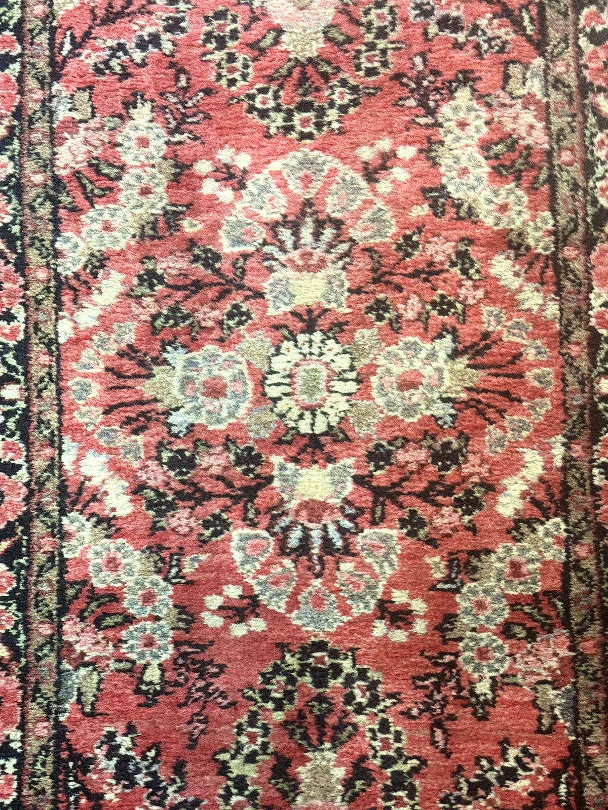 Persian Hamadan Runner Rug 2 x 13.6 – Red Floral Wool Hallway Carpet - Jewel Rugs, view 7