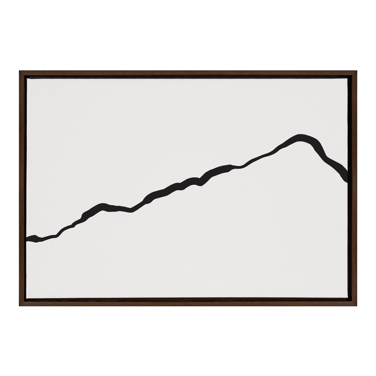 Sylvie Elevated Abstract Minimalist Mountain Landscape Framed Canvas by The Creative Bunch Studio