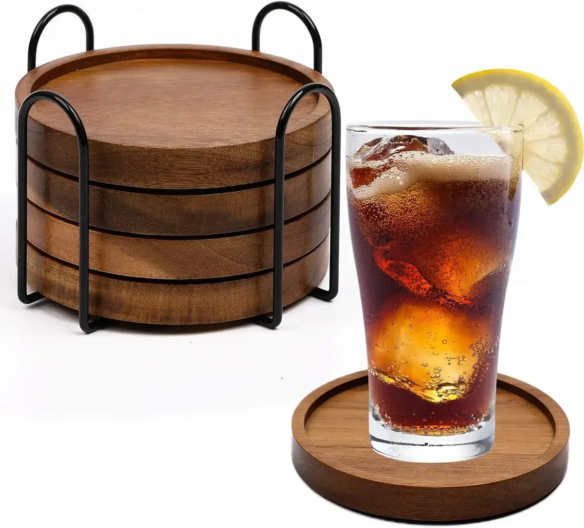 Coasters - Absorbent Wood Set