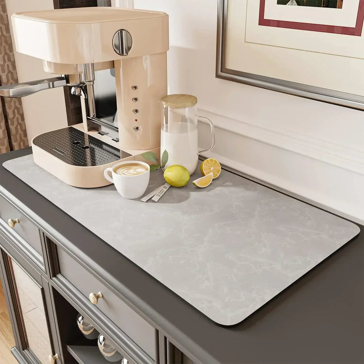 Coffee Mat - Water-Absorbent Rubber Small