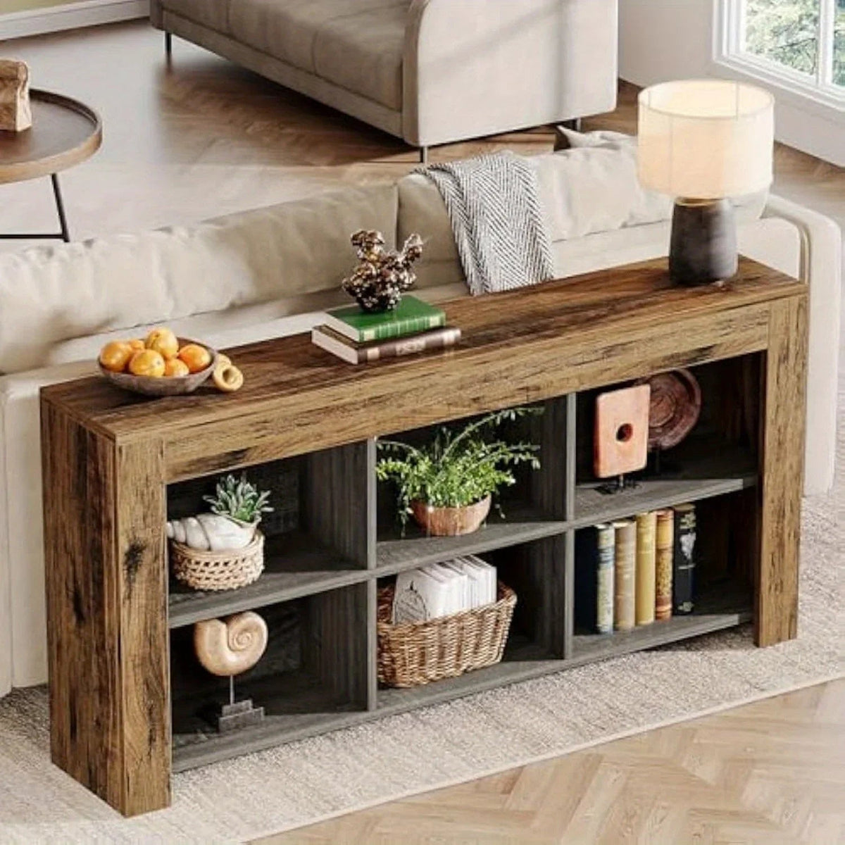 Console Table - Rustic Wood 63-Inch — House of Avana, view 20 of 20
