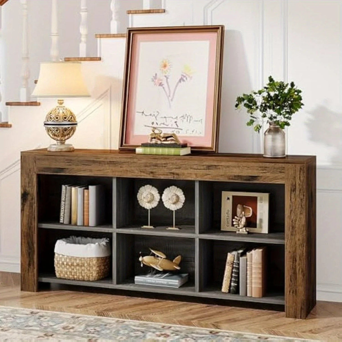 Console Table - Rustic Wood 63-Inch — House of Avana, view 2 of 20