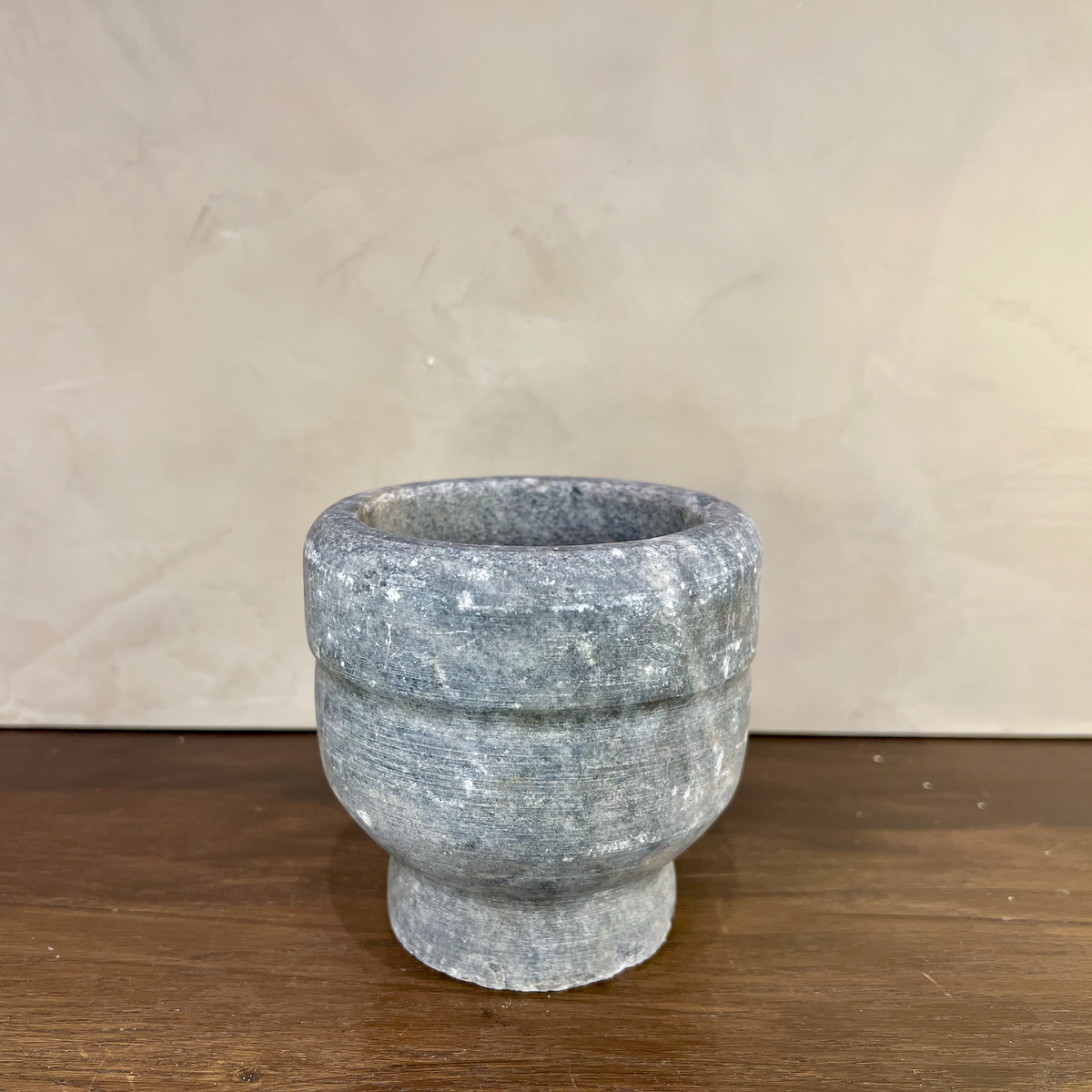 Carved Stone Pedestal Bowl - Source by Studio Skara, view 3