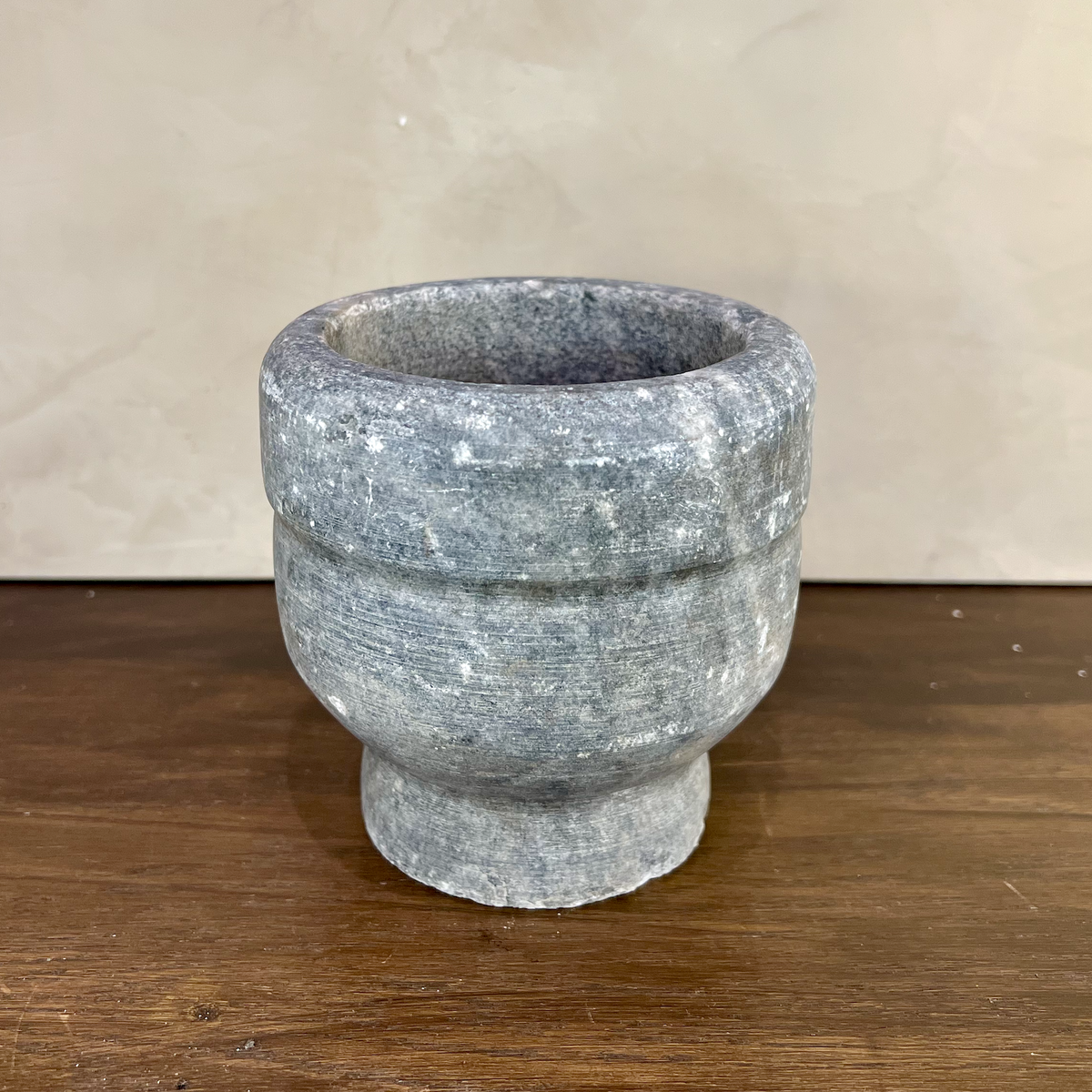 Carved Stone Pedestal Bowl - Source by Studio Skara, view 6