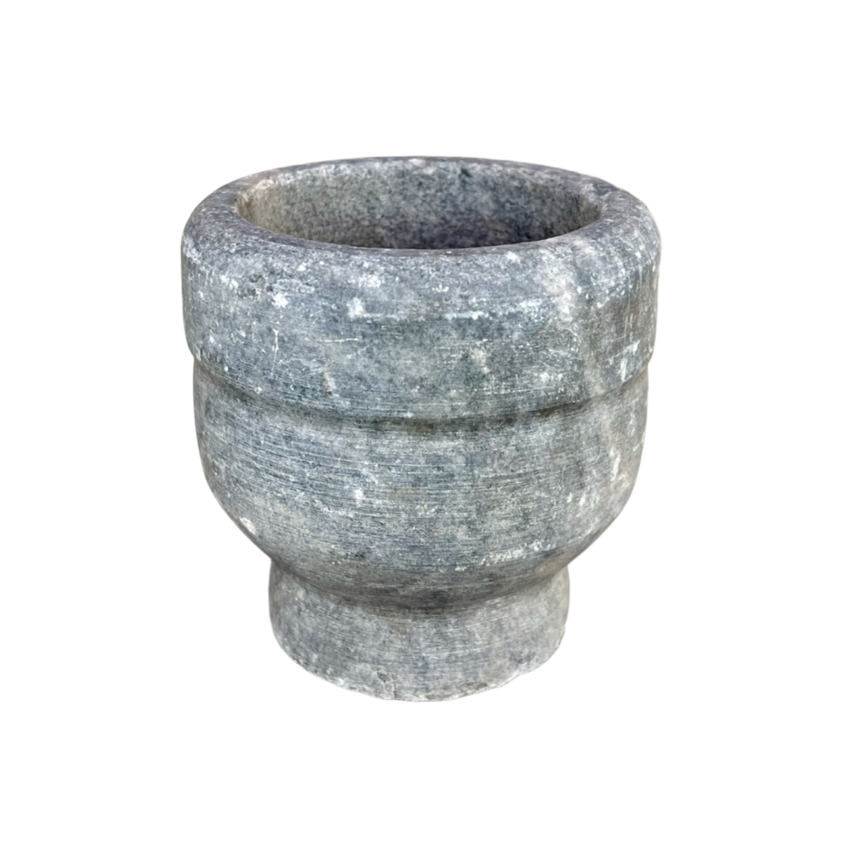 Carved Stone Pedestal Bowl - Source by Studio Skara