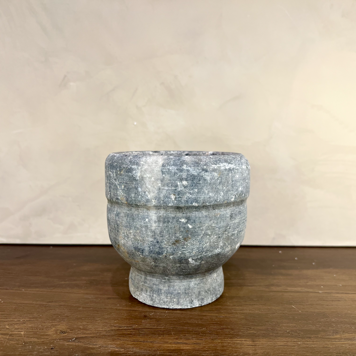 Carved Stone Pedestal Bowl - Source by Studio Skara, view 4