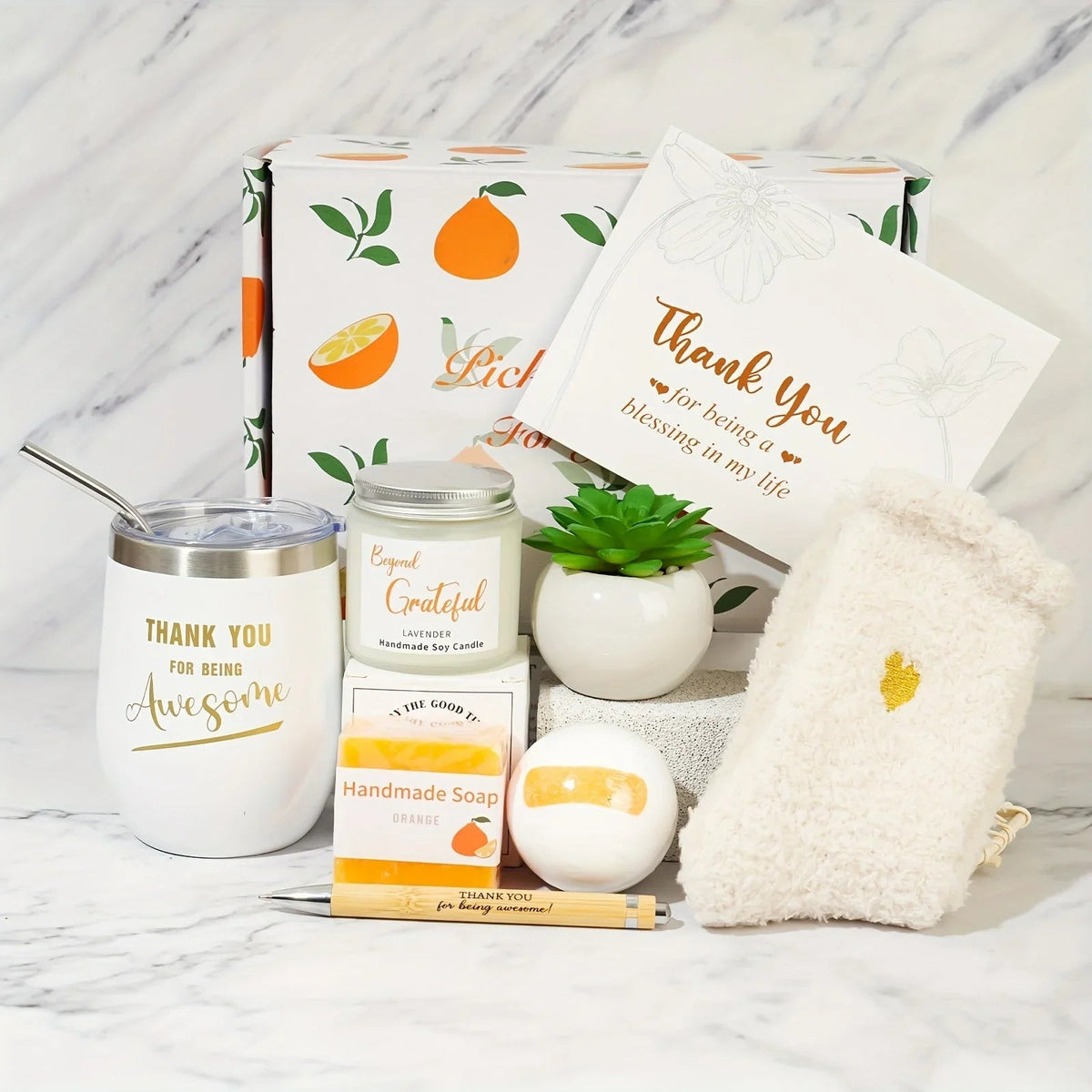 Crystal Glass Appreciation Gifts Set with Engraved Message