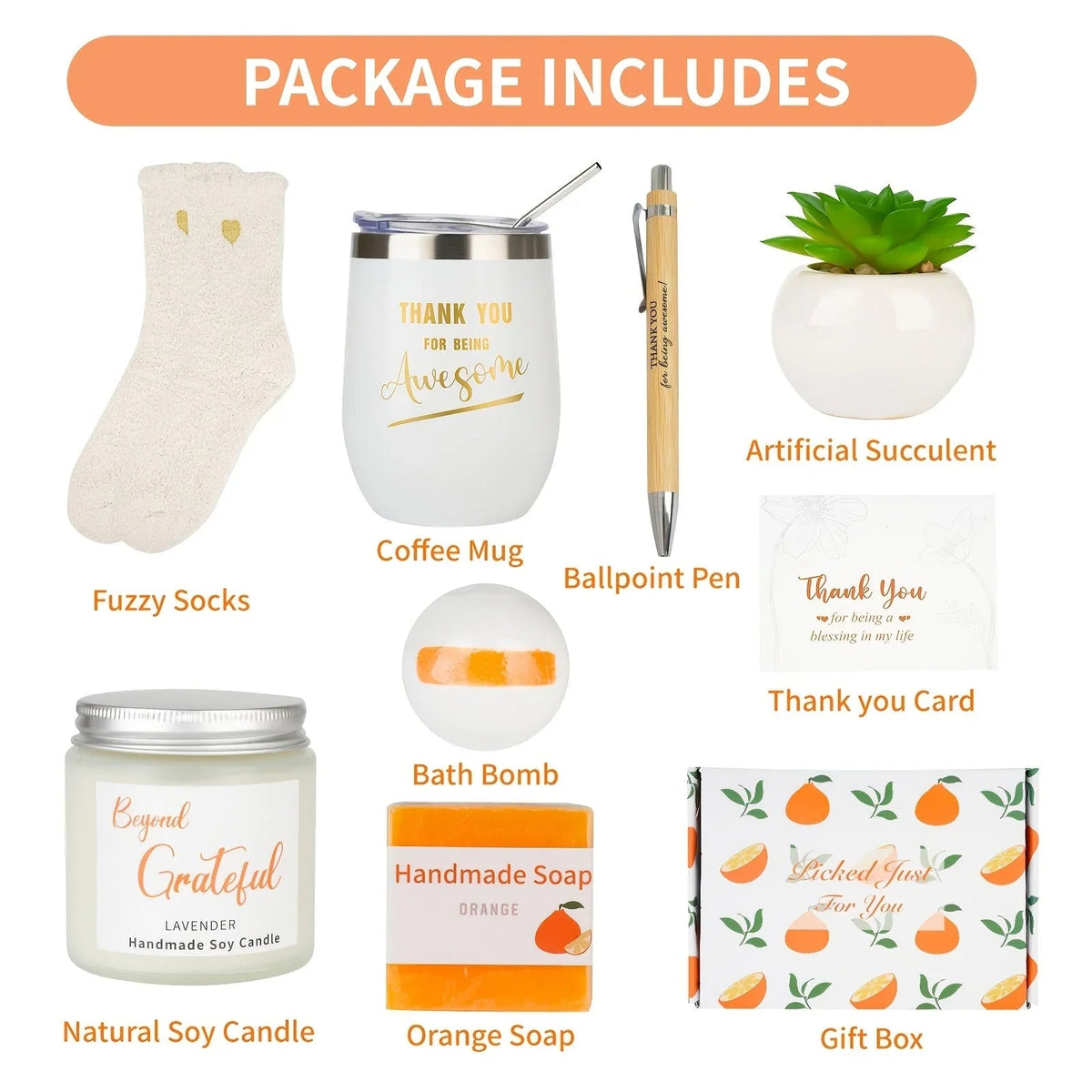 Crystal Glass Appreciation Gifts Set with Engraved Message