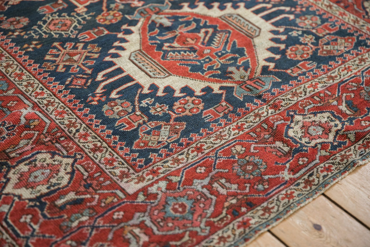 4.5x5.5 Antique Fine Karaja Square Rug
