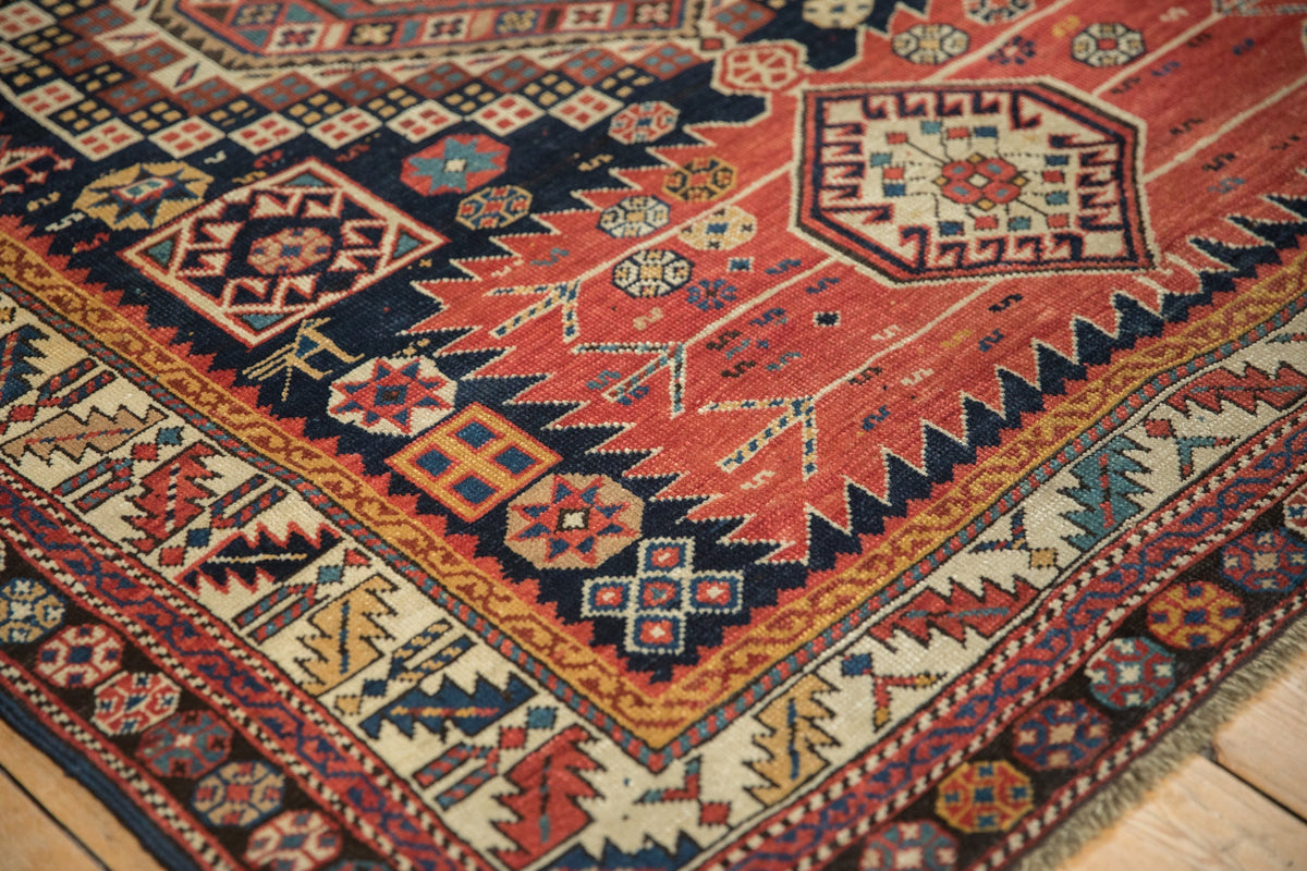 4.5x9 Antique Caucasian Rug Runner