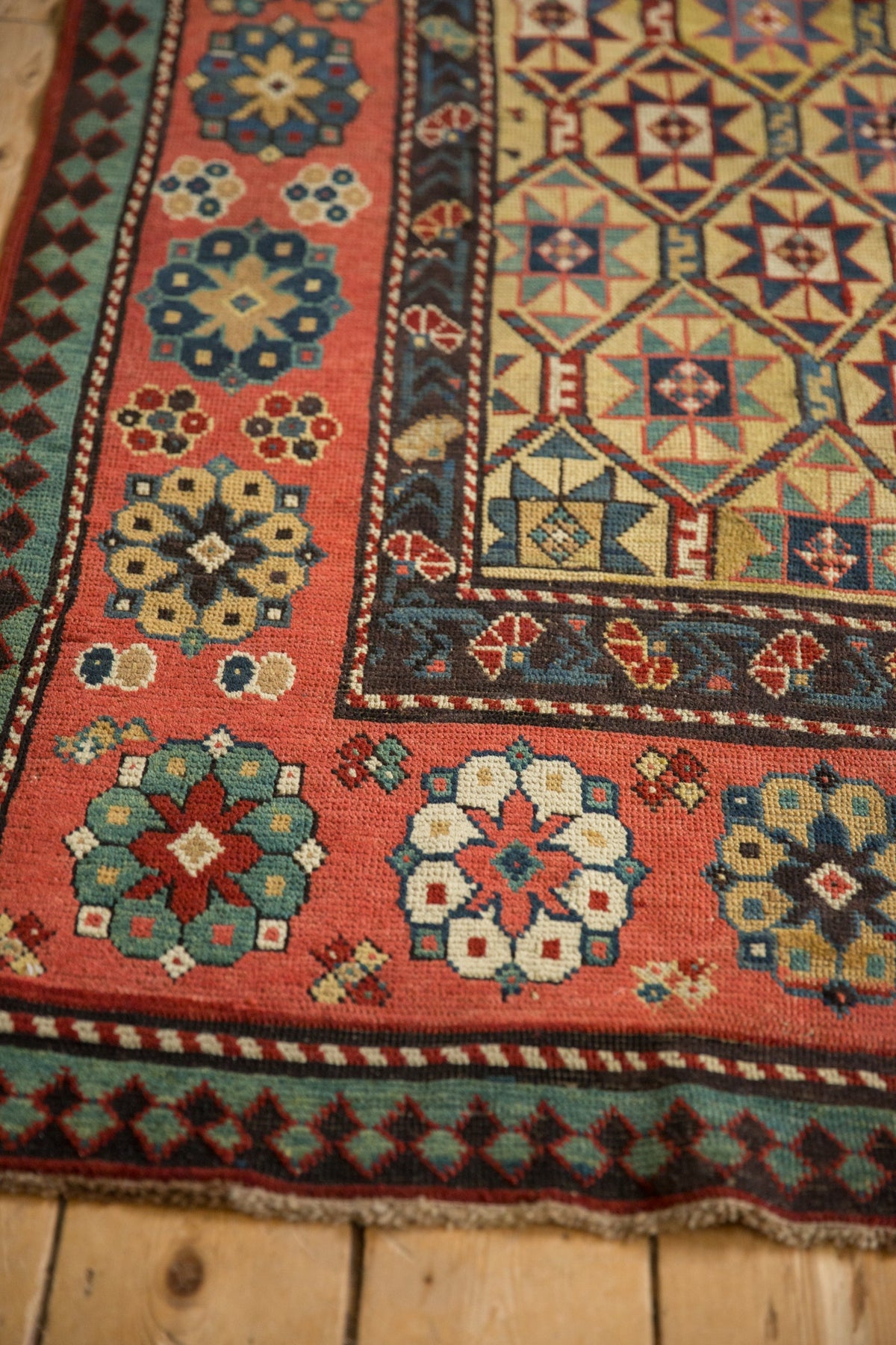 4x11.5 Antique Kazak Rug Runner