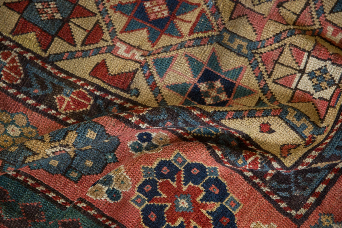 4x11.5 Antique Kazak Rug Runner