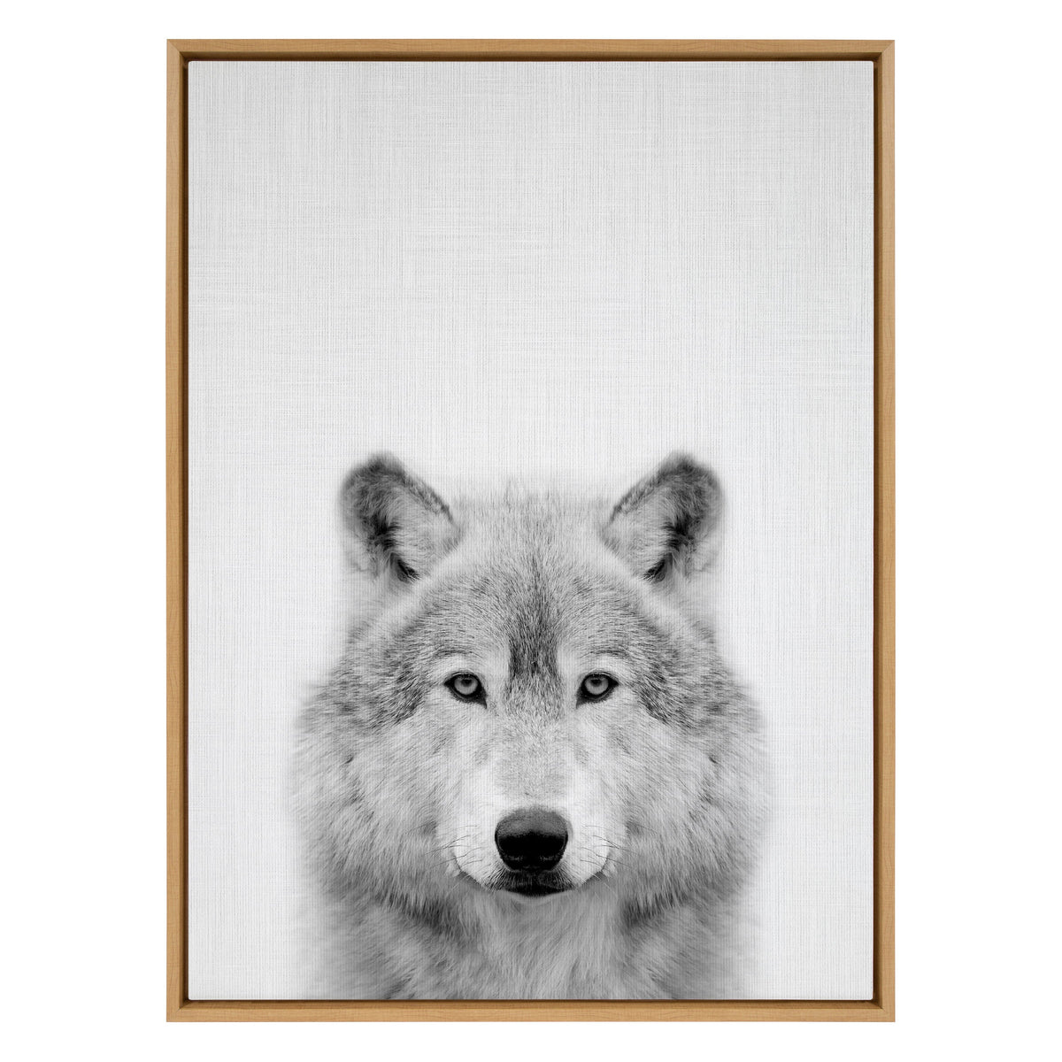 Sylvie Wolf Framed Canvas by Simon Te Tai