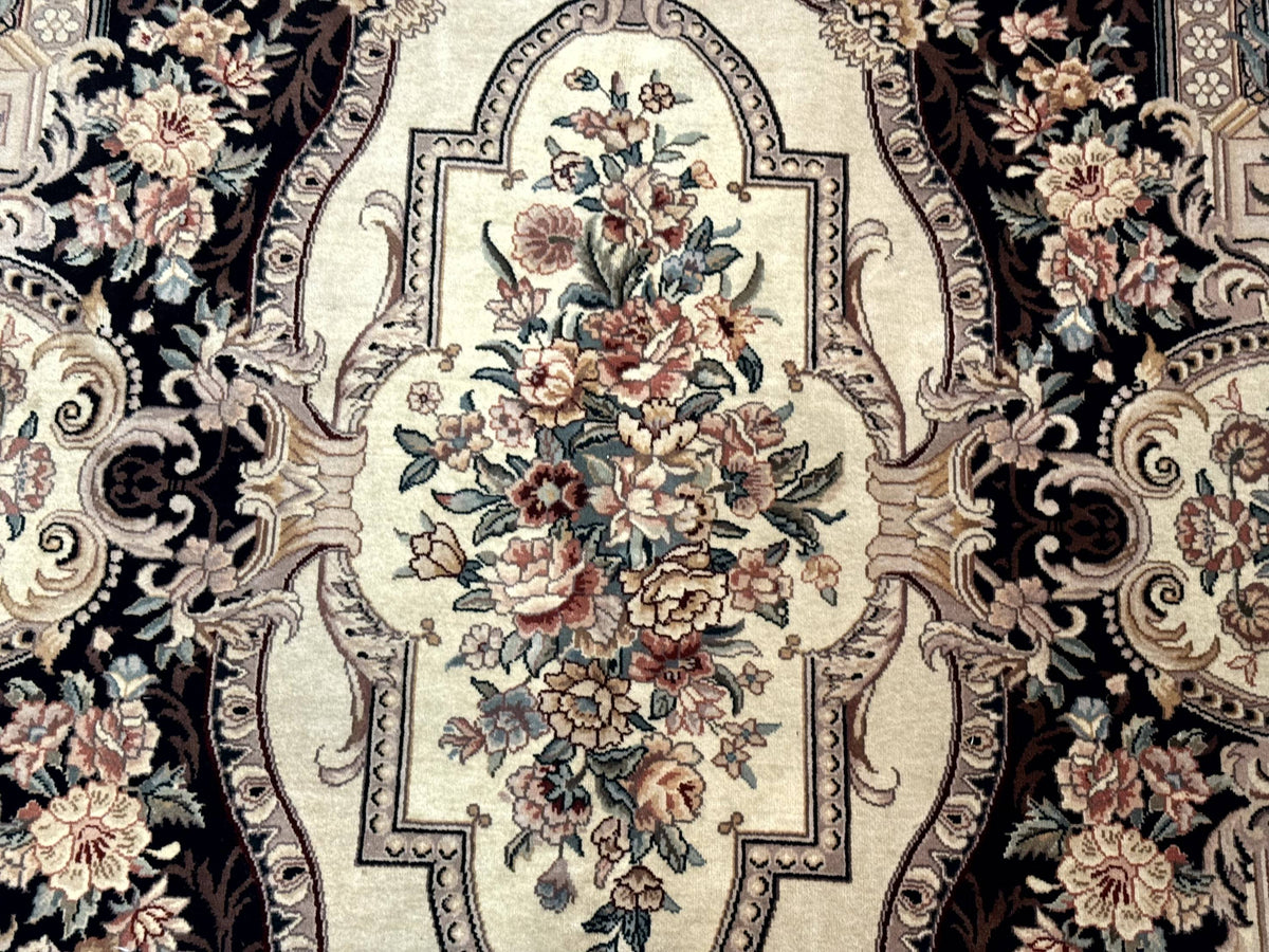 Aubusson Rug 6x9, European Design, Fine 170 KPSI, Elegant Carpet - Jewel Rugs, view 4
