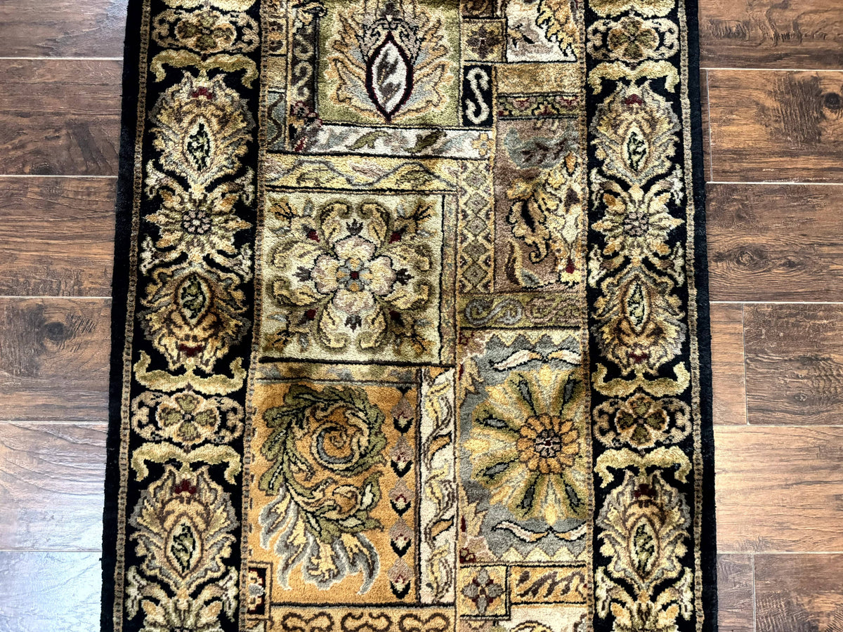 Indian Runner Rug 3x14, Panel Design, Oriental Carpet for Hallway - Jewel Rugs, view 13