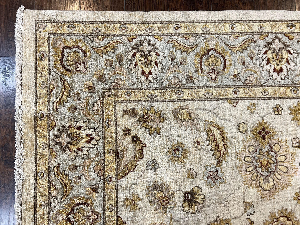 Peshawar Rug 8x10, Oushak Rug, Neutral Colors Hand Knotted Farmhouse Rug - Jewel Rugs, view 7