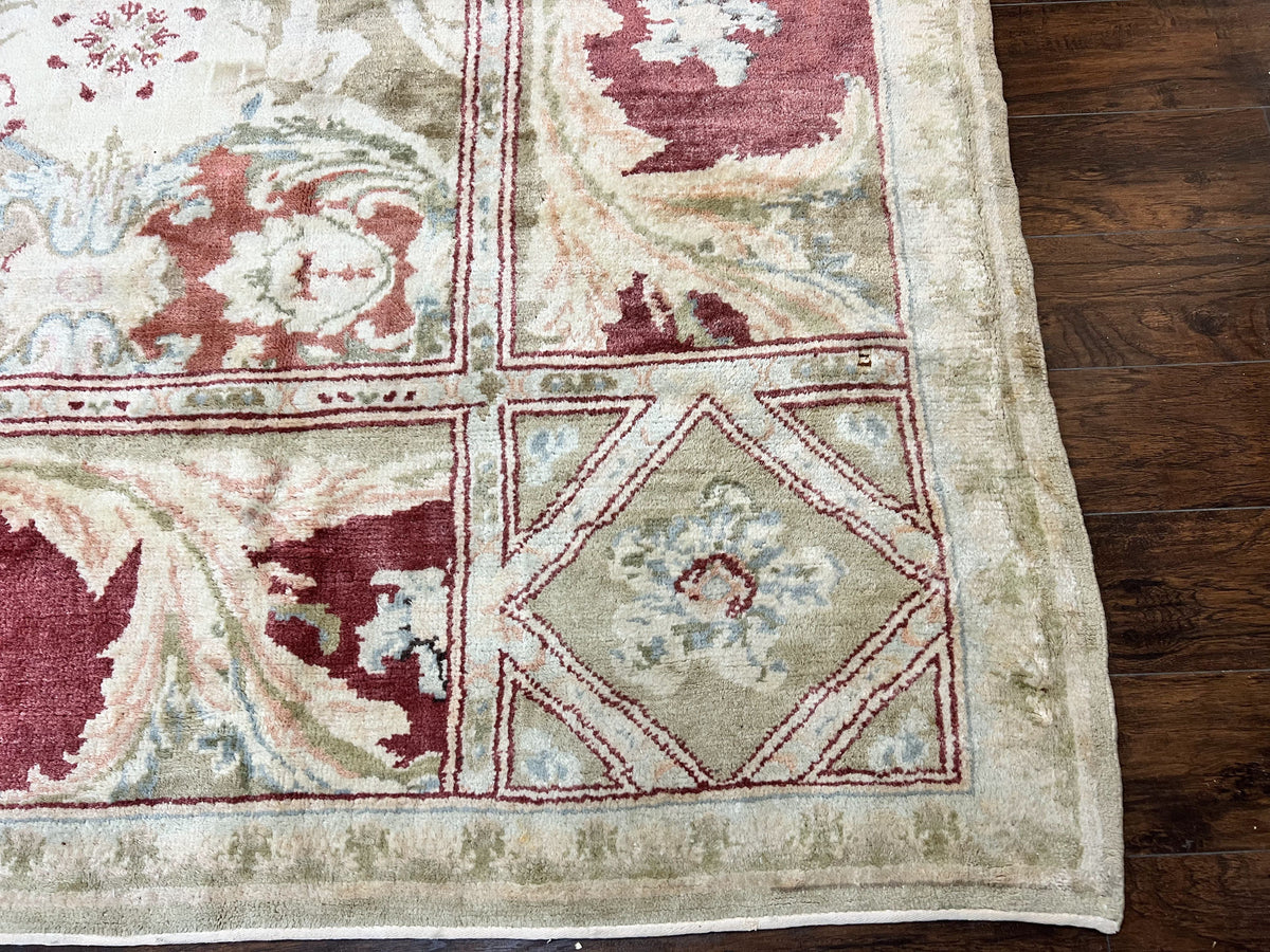 Large Egyptian Oushak Rug 12x21, Wool Handmade Vintage Carpet, Allover Pattern, Oversized 12 x 21 ft Traditional Rug - Jewel Rugs, view 9