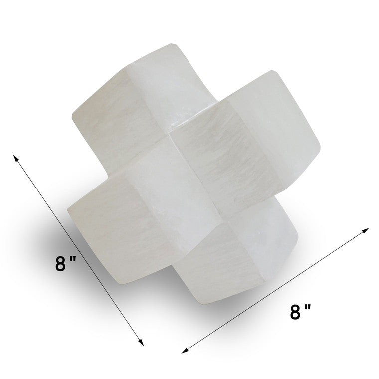 Selenite Cross Dec. Matt Approx. 7x7x7 image 3