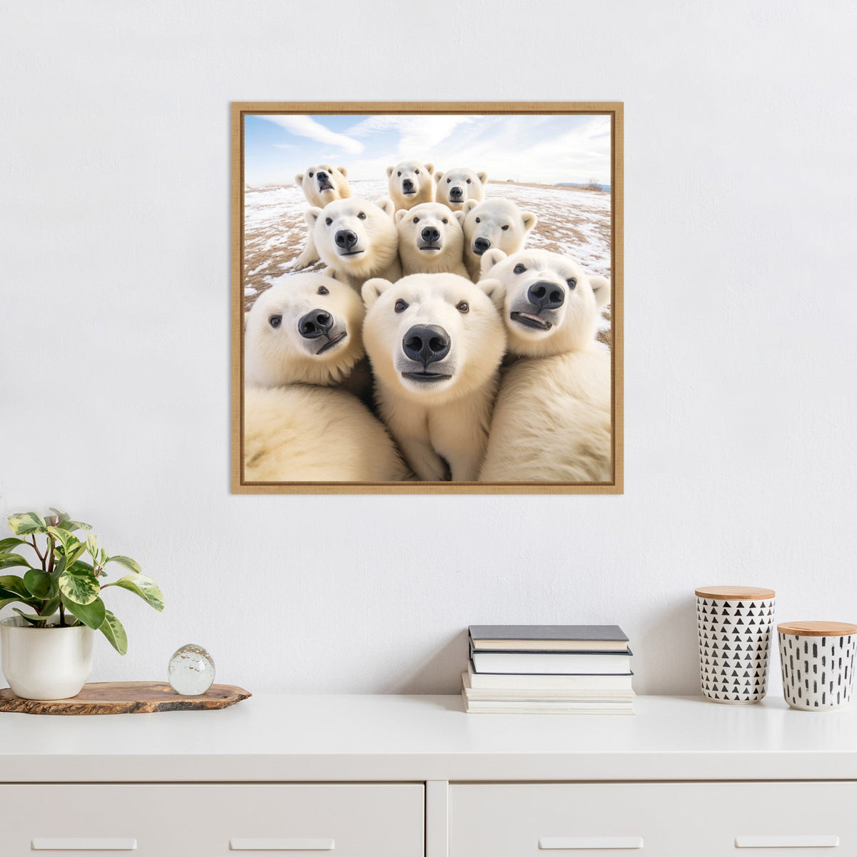 Funny Polar Bear Selfie by The Creative Bunch Studio