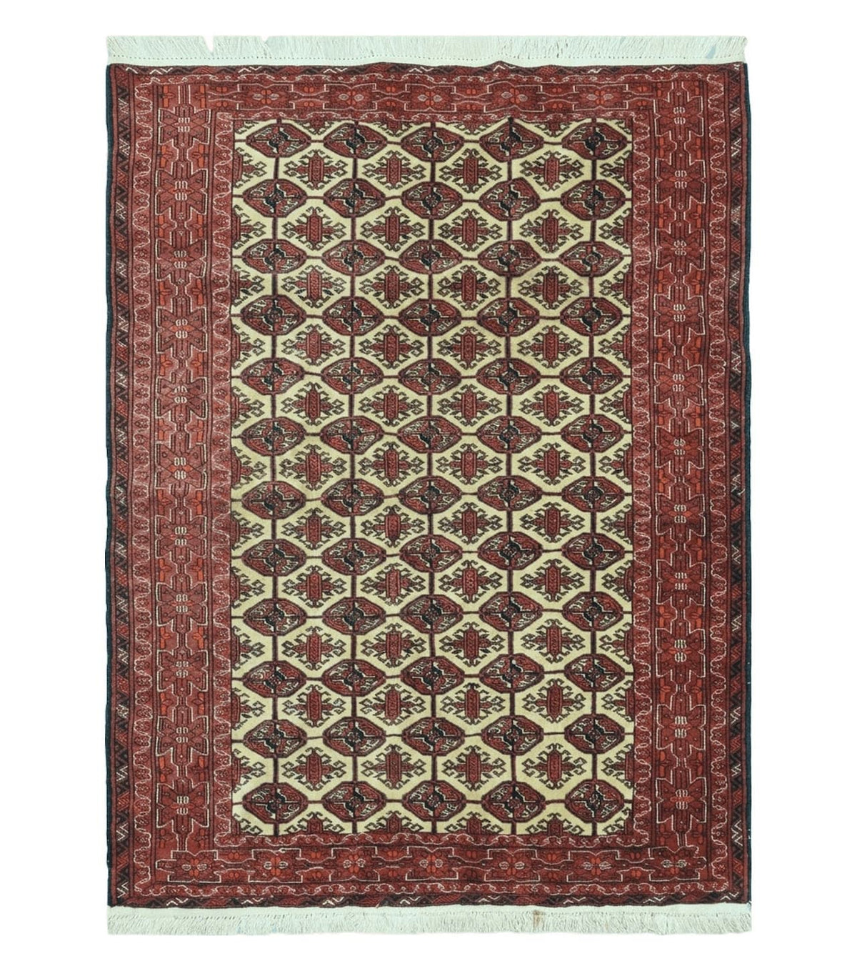 4' X 6' Handmade Finely Knotted Pakistan Turkoman Bokhara Wool Rug Nice - Jewel Rugs