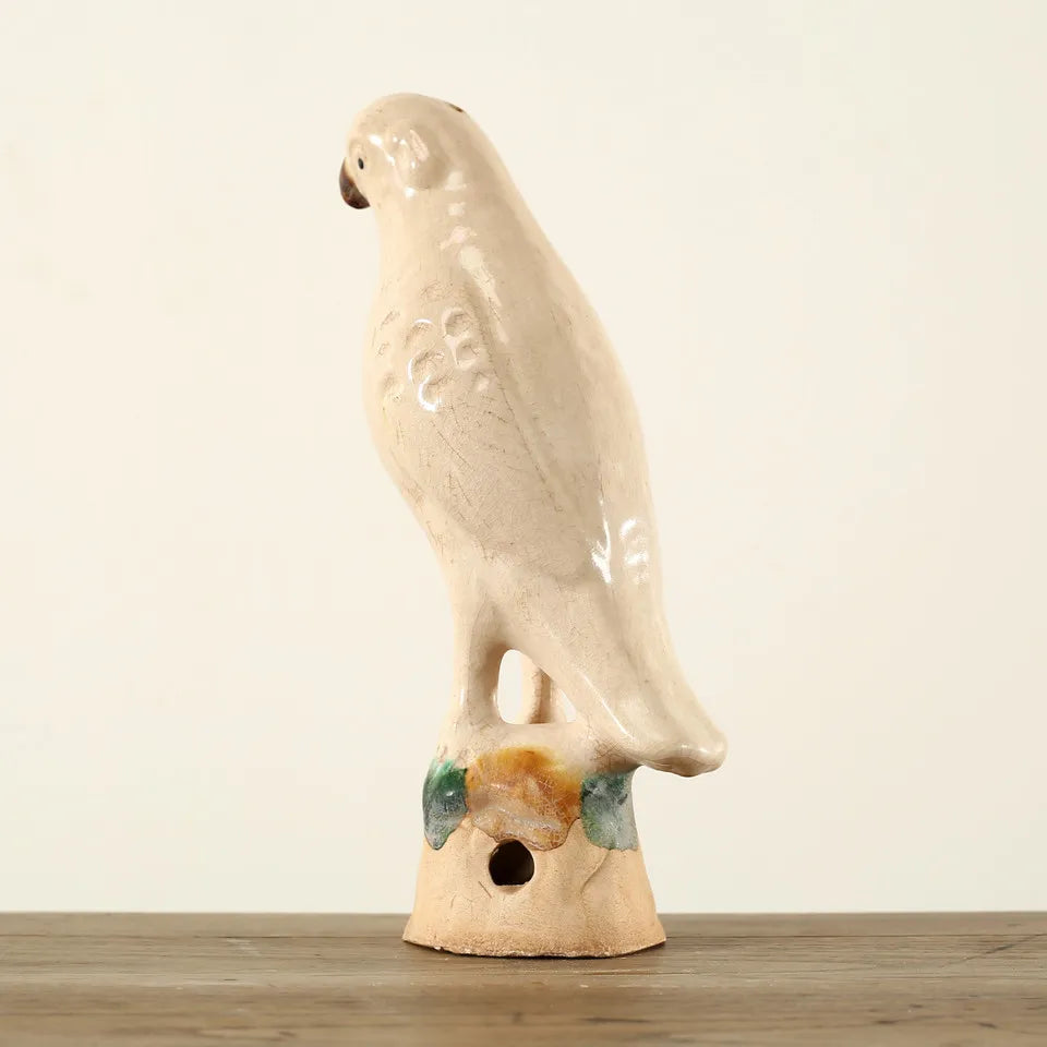 Creamy White Glazed Parrot Large image 3