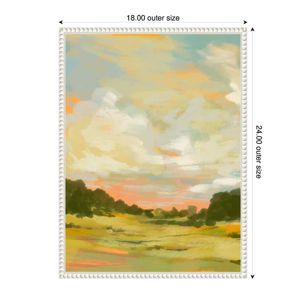 Sylvie Landscape 2 Framed Canvas by Annie Quigley