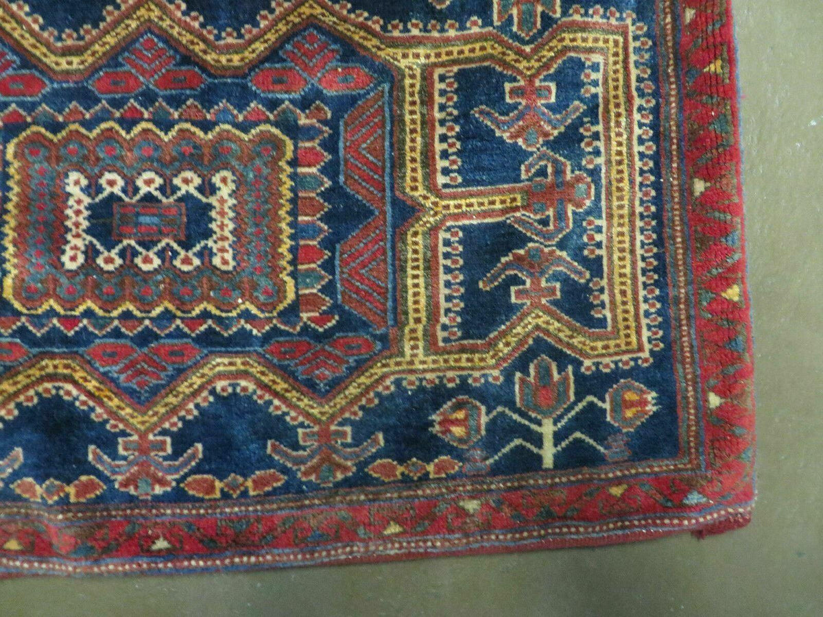 3' X 4.5' Antique Handmade Turkish Tribal Wool Rug Double Saddle Bag Nice - Jewel Rugs, view 9