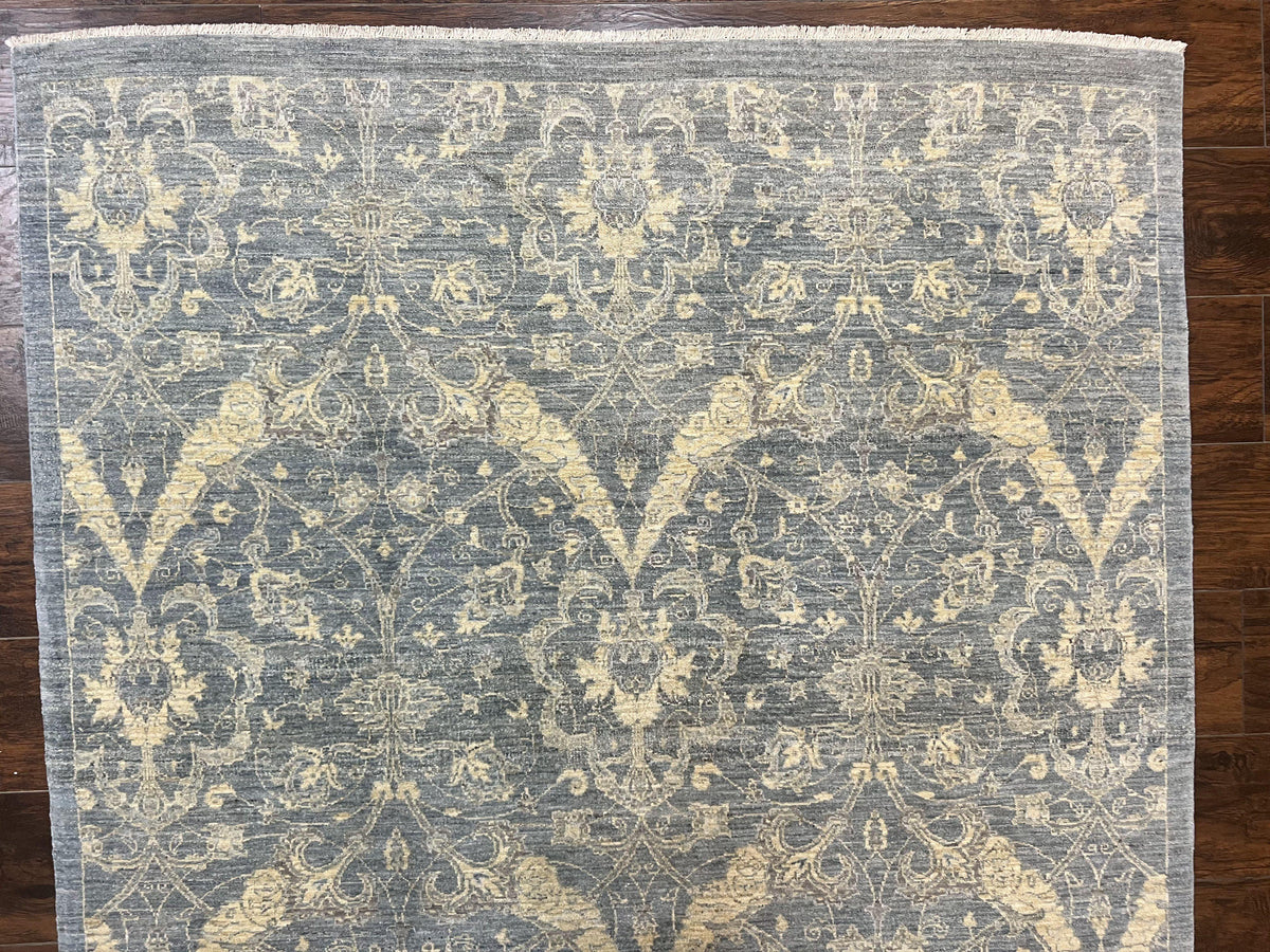 Contemporary Pakistani Rug 5 x 6.6, Handmade Floral Wool Rug, Spanish Pattern - Jewel Rugs, view 12