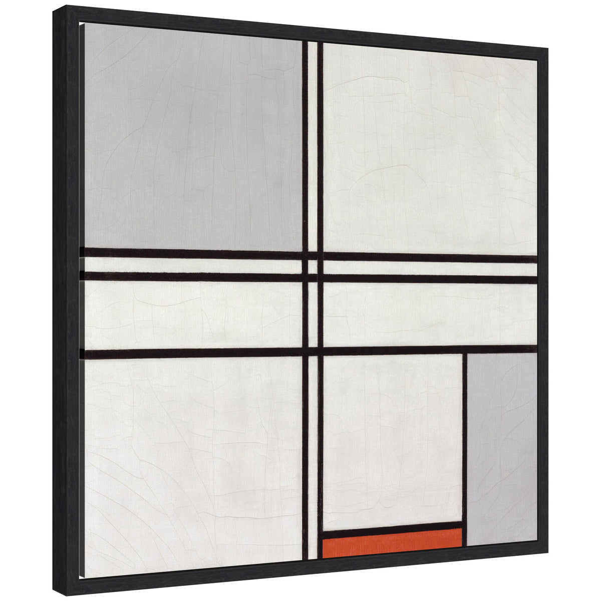 Sylvie Piet Mondrian Composition No 1 Gray Red 1935 Framed Canvas by The Art Institute of Chicago