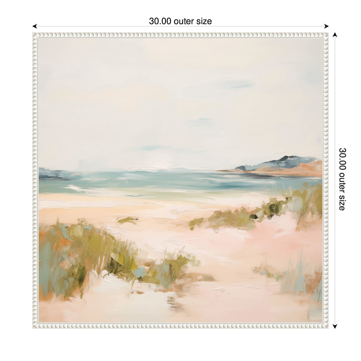 Tranquil Landscape V Square by Amy Lighthall Framed Canvas Wall Art Print