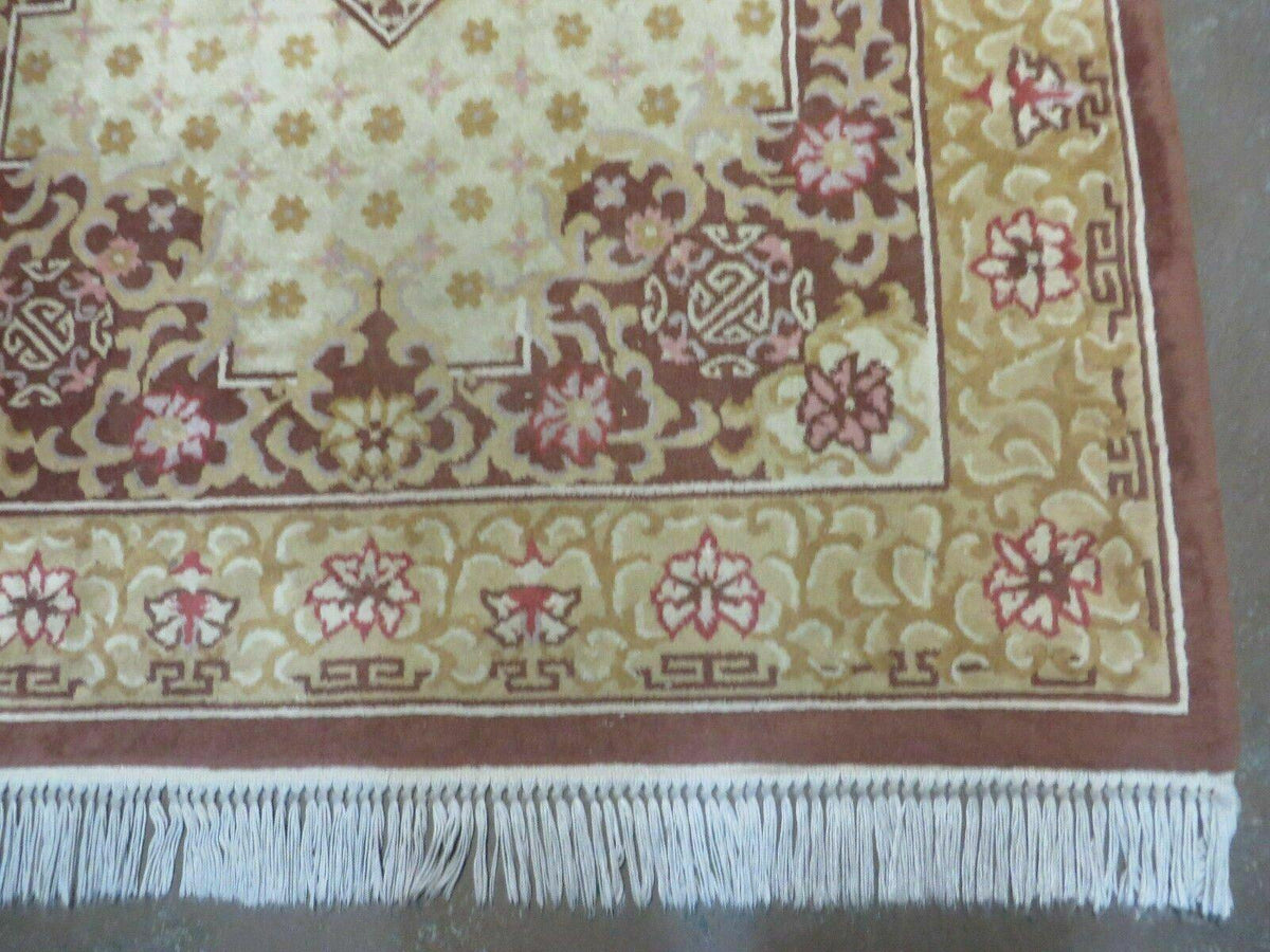 Vintage Chinese Wool Rug 4x6 - Jewel Rugs, view 12