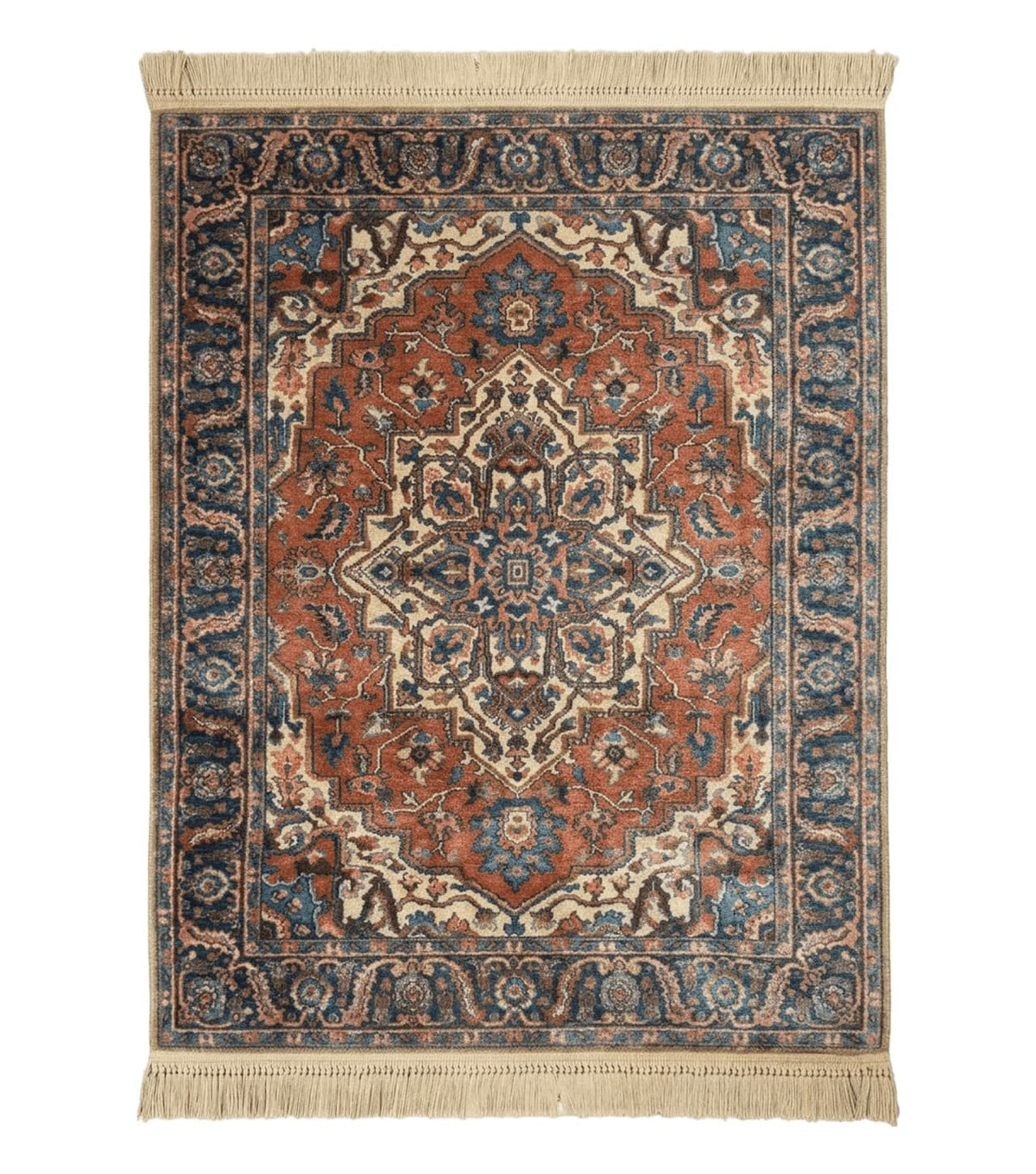 Karastan Rug 4x6, Vintage Karastan #744 Antique Serapi Pattern, Wool Pile, Original 700 Series Karastan Carpet - Jewel Rugs