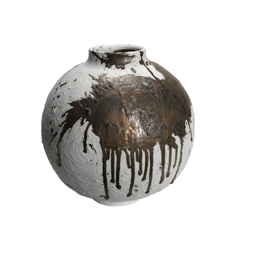 Vessel in White and Gold - No 127 image 0