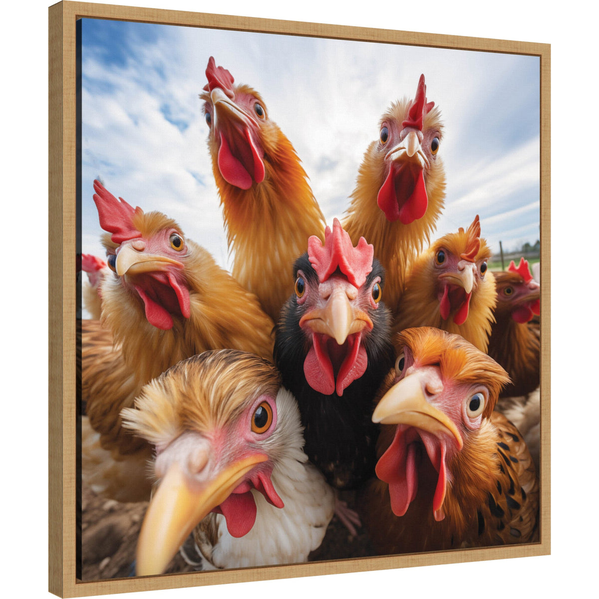 Funny Chicken Selfie by The Creative Bunch Studio
