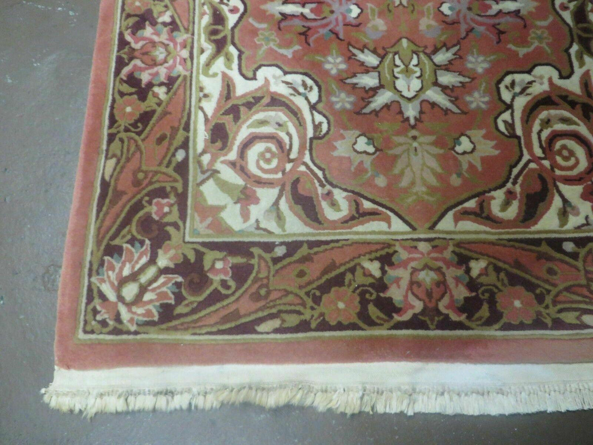Chinese Wool Rug 3x5 Vintage Handmade Oriental Carpet Floral Medallion - Jewel Rugs, view 8