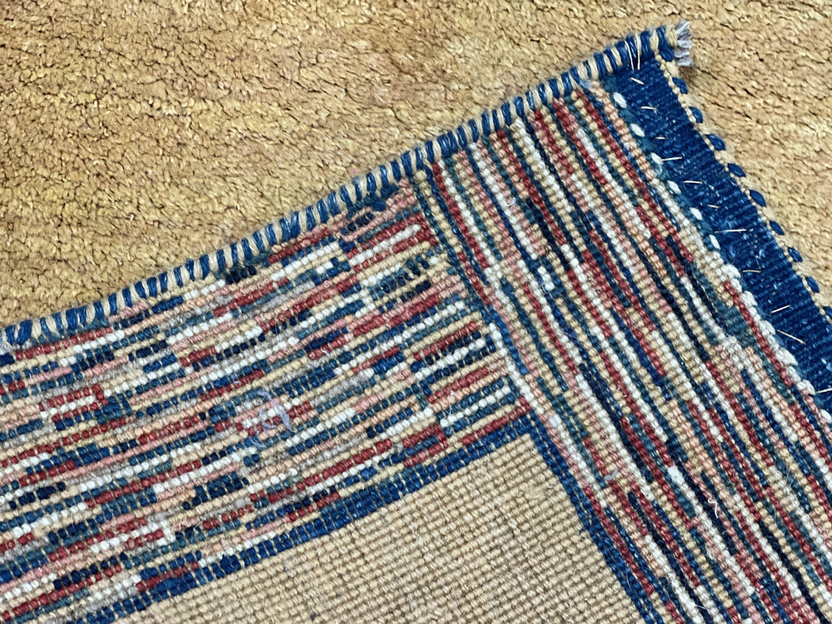 Indo Gabbeh Rug 3.7 x 5, Tribal Rug, Boho Rug, Wool Handmade Carpet - Jewel Rugs, view 11