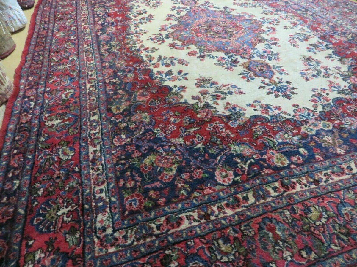 Persian Sarouk Rug 9x12 - Semi Open Field Medallion Carpet - Jewel Rugs, view 11