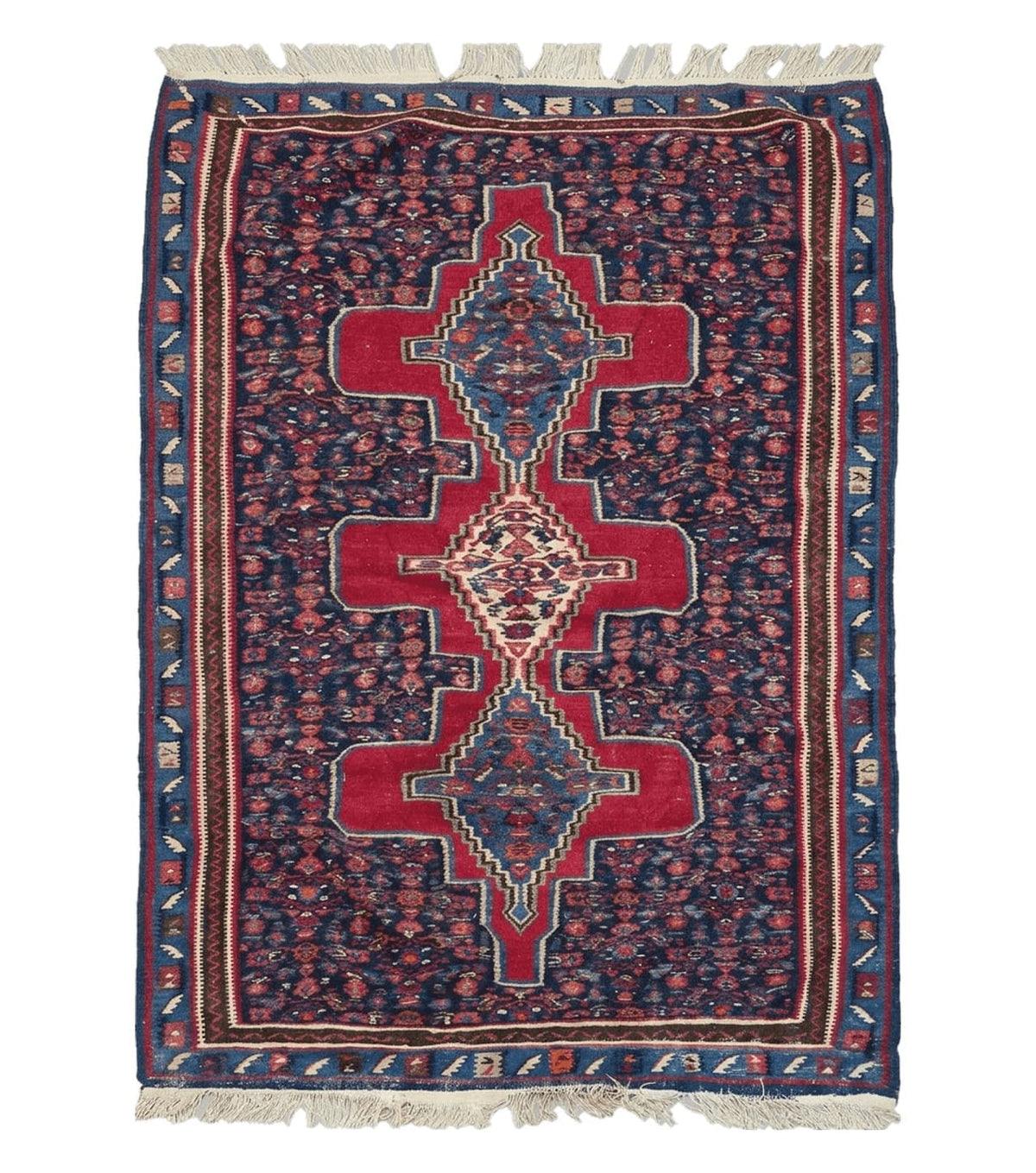 4' X 5' Antique Handmade Turkish Wool Kilim Flat weave Rug Blanket Tribal - Jewel Rugs