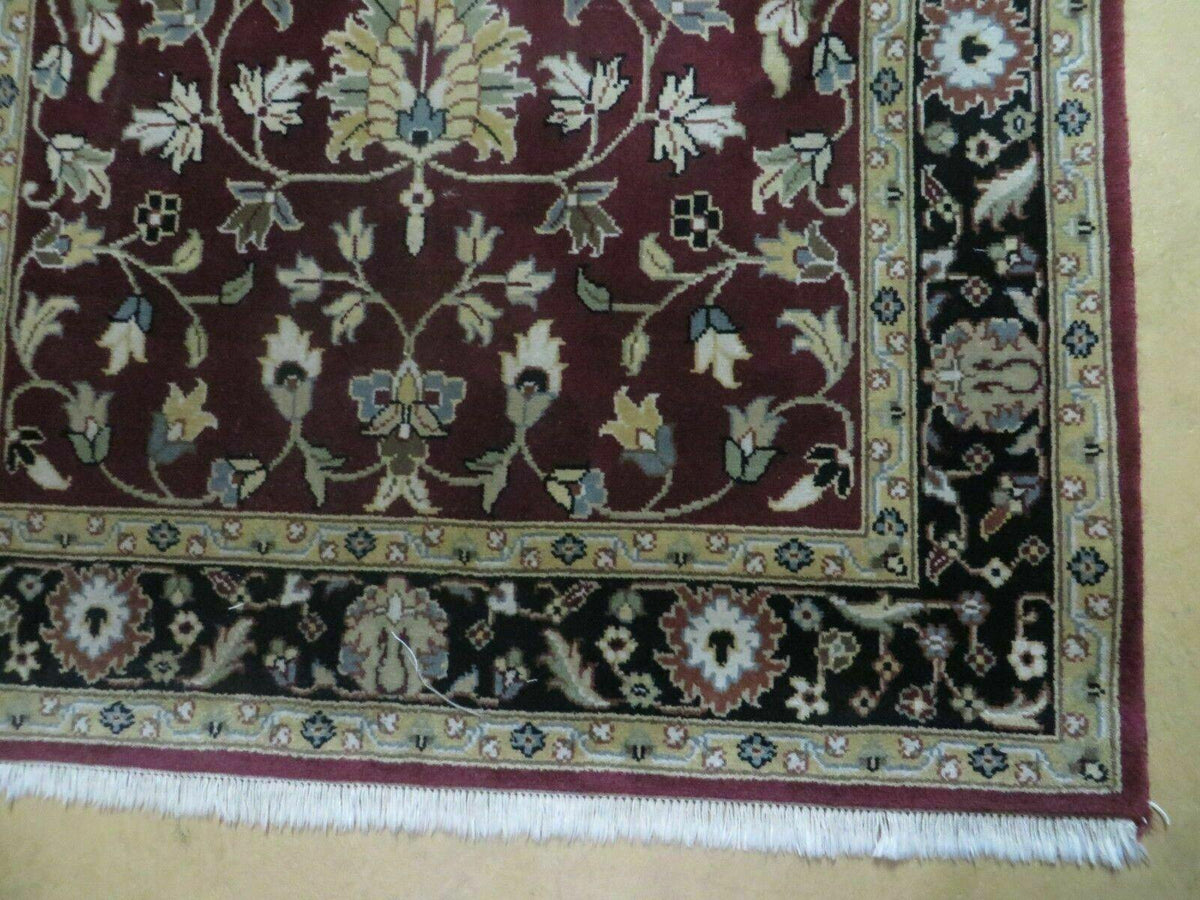4' X 6' Handmade Finely Knotted Indian Agra Pattern Wool Rug Nice - Jewel Rugs, view 9