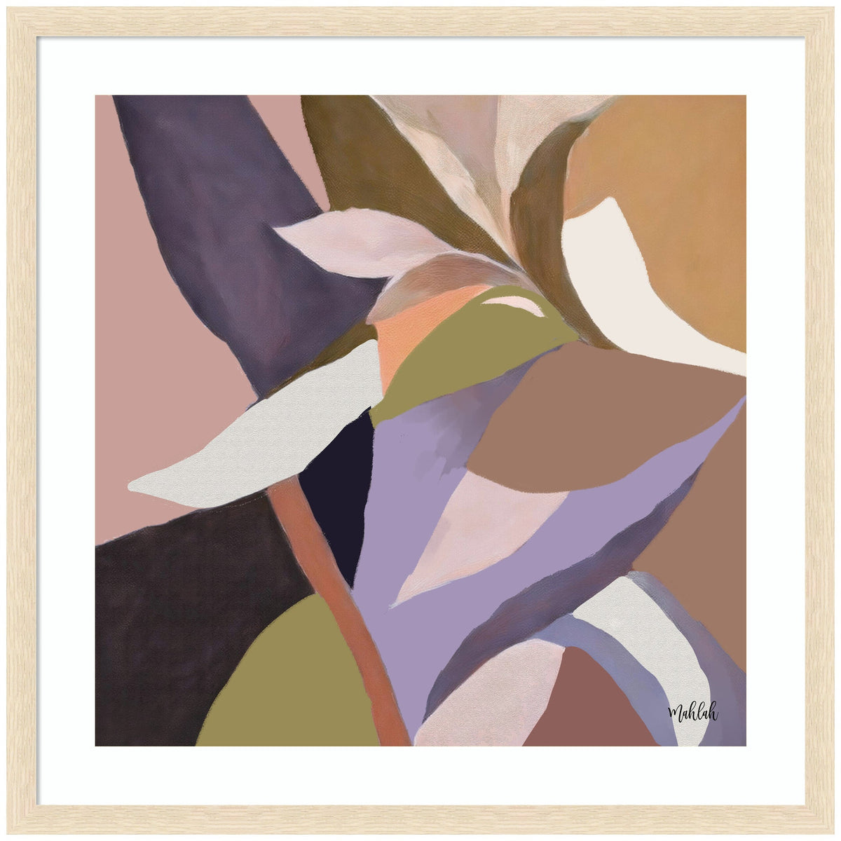 Framed Art Azure stems by Inkheart Designs