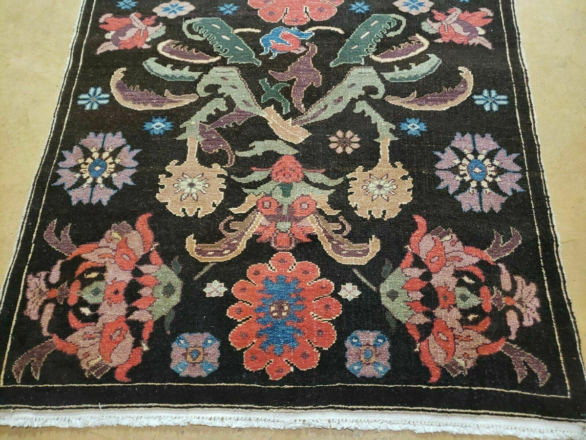 4' 5" X 16' 1" Antique Karabagh Caucasian Rug Handmade Wool Carpet Organic Dye - Jewel Rugs, view 4