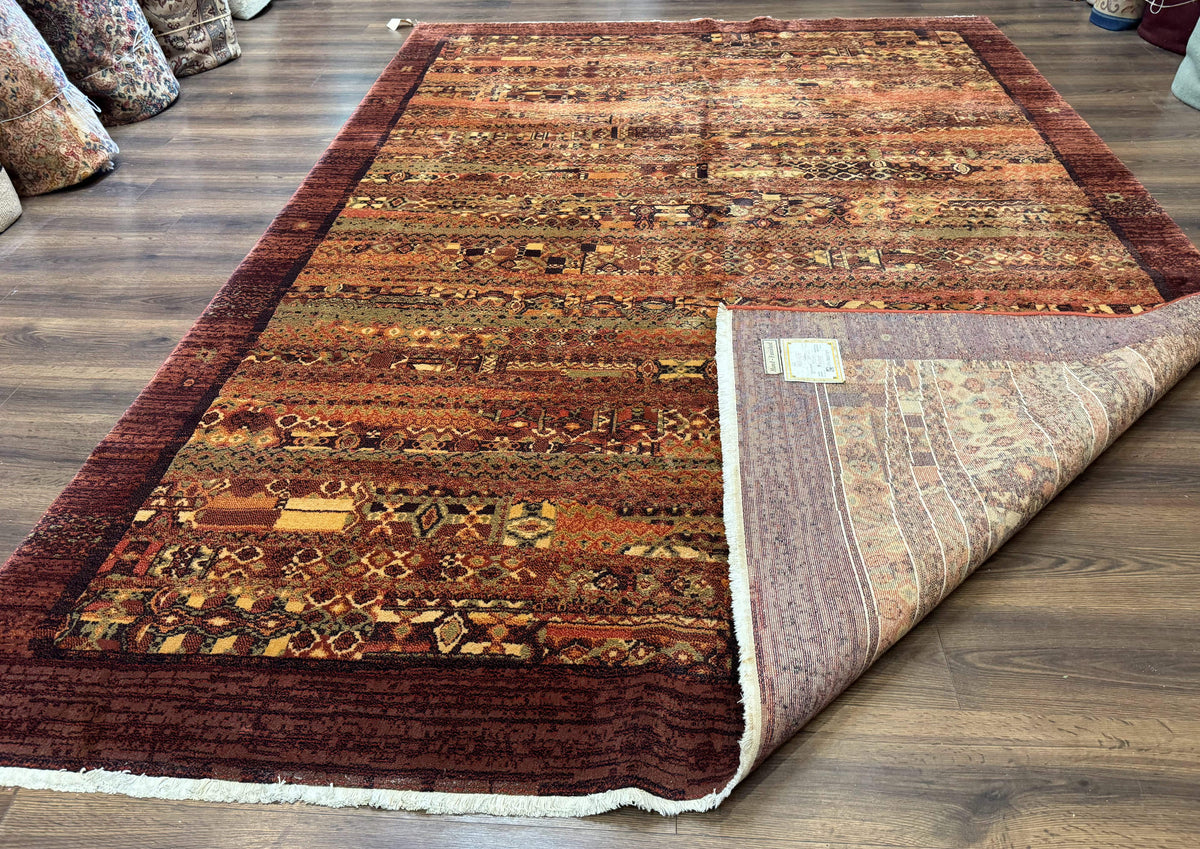Couristan Rug 8x11 Brown Contemporary Wool Belgium Power Loomed Carpet - Jewel Rugs, view 12