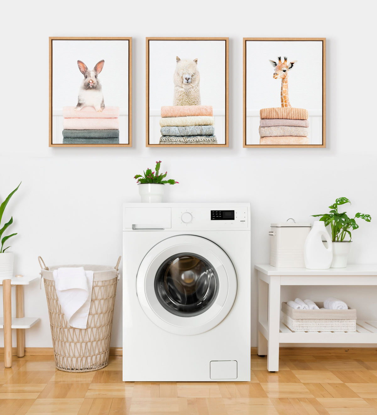 Sylvie Fold Alpaca Framed Canvas by Amy Peterson Art Studio